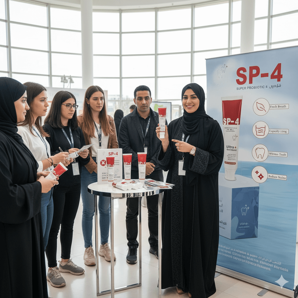 SP-4 – معجون البروبيوتيك الفاخر لتبييض الأسنان واسترجاع ثقتك بابتسامتك